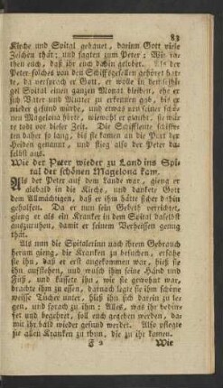 Wie der Peter wieder zu Land ins Spital der schönen Magelona kam.