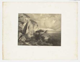 Berglandschaft, Blatt 9 der Folge "Zeichenunterricht im Hinblick auf die Landschaft"