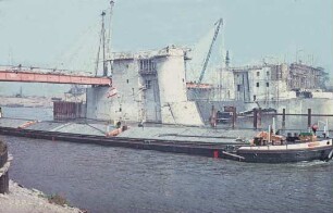 Wehrbaustelle Staustufe Schlüsselburg/Weser