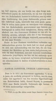Gaspar Janszoon, tweede landvoogd