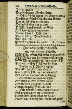 Von dem heyligen Geiste.