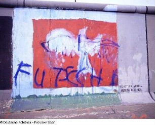 Ohne Titel : Ohne Titel (Taube, 1. Fassung). Bild 37 der East Side Gallery