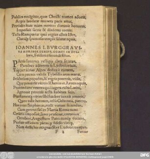 Ioannes I. Burggravius Noribergensis, Comes In Zollern, Friderici secundi filius.