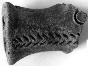Fragment einer "Nilgiri"-Terrakotte; Schnauze eines Schweines
