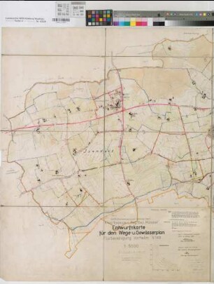 Vorhelm (Ahlen), Flurbereinigung Vorhelm, Wege- und Gewässerplan