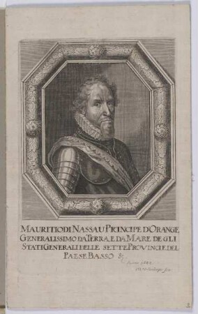 Bildnis des Mauritio von Oranien-Nassau