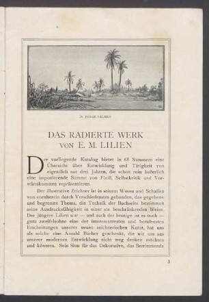 Das radierte Werk von E. M. Lilien