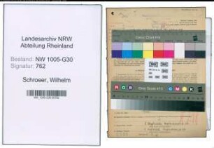 Entnazifizierung Wilhelm Schroeer , geb. 28.03.1896 (Kaufmann)