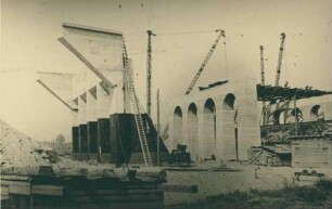 Überführung der Reichsautobahn Halle-Leipzig, Deutschland, 1935-1936