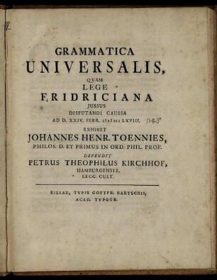 Grammatica Universalis
