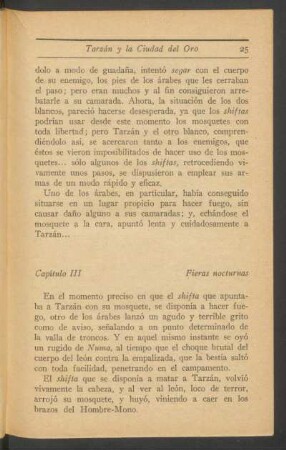 Capítulo III - Fieras nocturnas