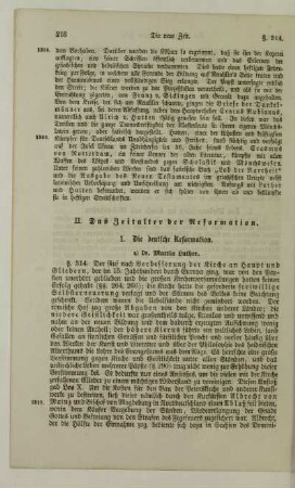 II. Das Zeitalter der Reformation