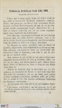 Erstürmung Heidelbergs durch Tilly 1622
