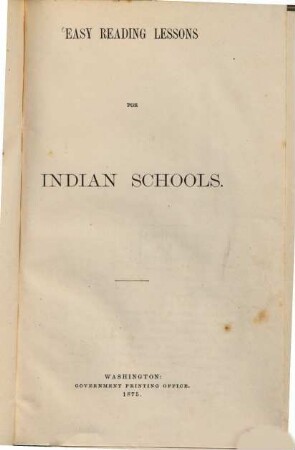 Easy reading Lessons for indian schools