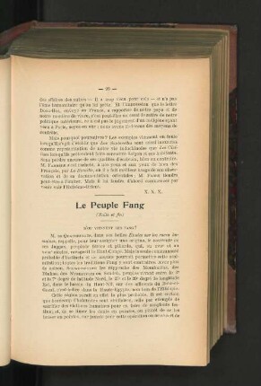 Le Peuple Fang (Suite et Fin).