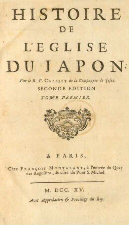 T. 1: Histoire De L'Eglise Du Japon