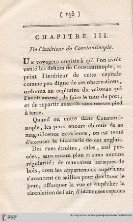 Chapitre III: De l’intérieur de Constantinople
