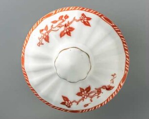 Kannendeckel "Art Déco-Dekor mit Blumen"