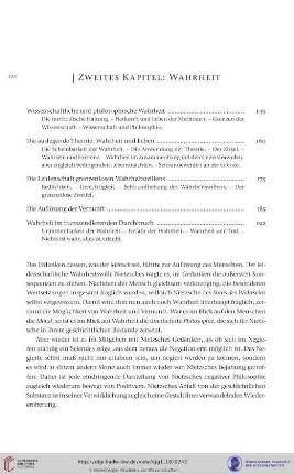 Zweites Kapitel: Wahrheit