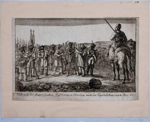 Nach der Schlacht von Dresden (Schlacht Teil der Befreiungskriege unter Napoleon), Übergabe der französischen Besatzung in Dresden nach der Kapitulation am 10. November