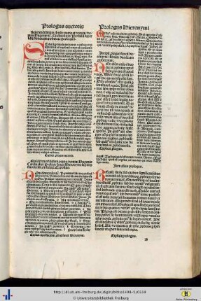 Prologus Sancti Hieronymi.