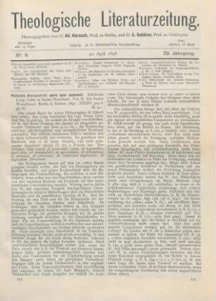 233-236 [Rezension] Cohn, Leopoldus (Ed.), Philonis Alexandrini opera quae supersunt. Vol. II