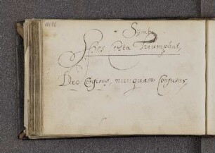 Anonym. – Incipit: Spes certa Triumphat, Deo Confisus, numquam Confusus. – o.O., o.D.