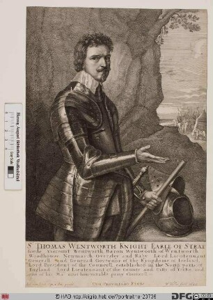 Bildnis Thomas Wentworth, 1640 1. Earl of Strafford