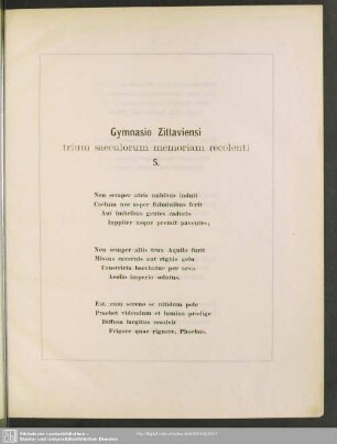[Carmen Saeculare]