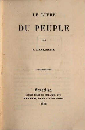 Le livre du peuple