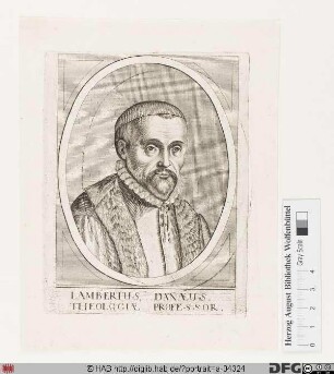 Bildnis Lambert Daneau (lat. Lambertus Danaeus)
