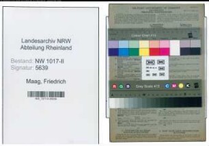 Entnazifizierung Friedrich Maag , geb. 17.08.1908 (Baecker)