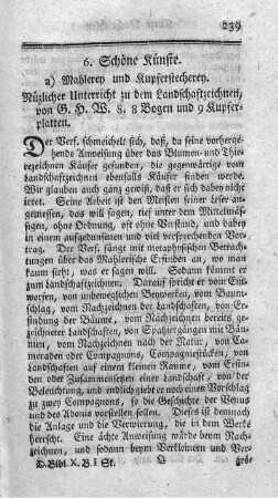 Nüzlicher Unterricht zu dem Landschaftszeichnen.
