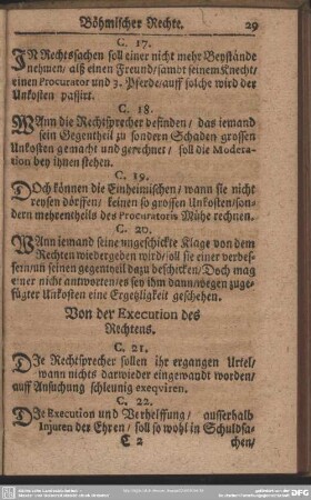 Von der Execution des Rechtens