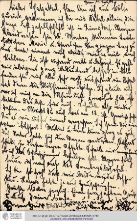 Postkarte vom 11.07.1908