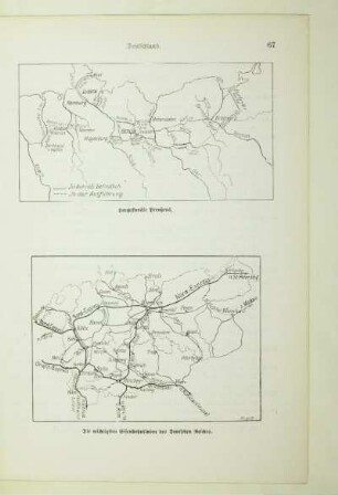 Die wichtigsten Eisenbahnlinien des Deutschen Reiches