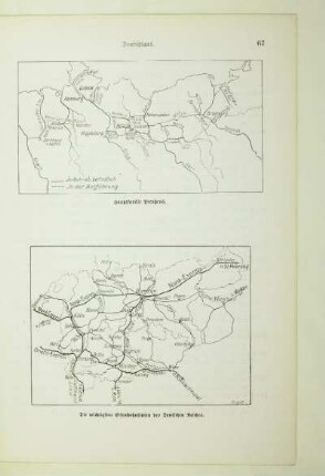 Die wichtigsten Eisenbahnlinien des Deutschen Reiches