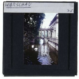 Warschau, Łazienki-Park : Arkadenbrücke zum Łazienki-Palast