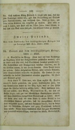 Scenen aus dem dreißigjaehrigen Kriege, 1618 - 1648