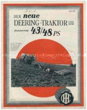 Traktoren der Firma Deering International Harvester Company