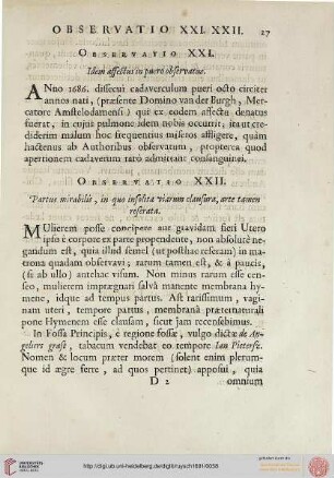 Observatio XXI