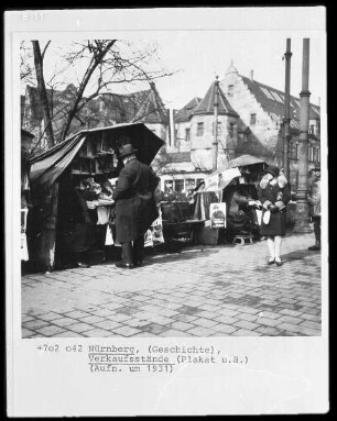 Nürnberg, Verkaufsstände (Plakat u.ä.)