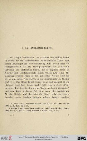 1. Das Anklamer Relief