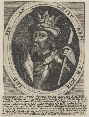Bildnis von Sveno, König der Dänen