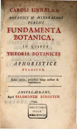 Fundamenta botanica