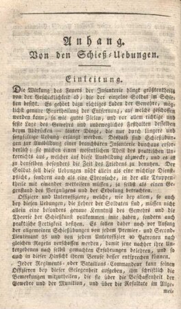 Von den Schieß-Uebungen.
