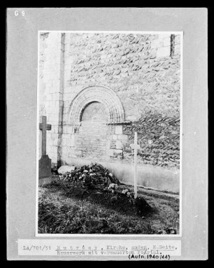 Vermauertes Portal im Mauerwerk (Nordportal)