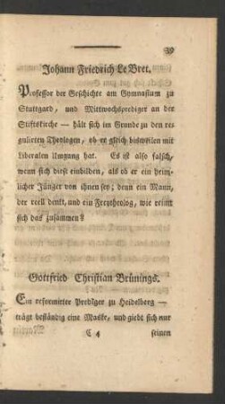 Johann Friedrich LeBret.