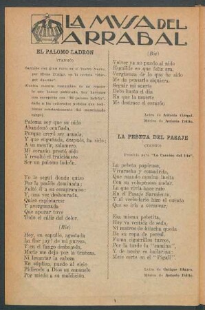 La Pebeta del pasaje : (Tango)