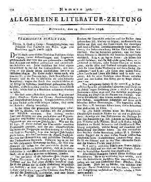 Moser, F. C. von: Mannichfaltigkeiten. Bd. 1-2. Zürich: Orell 1796